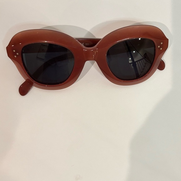 Celine Women’s Retro Burnt Orange Sunglasses - Picture 1 of 3